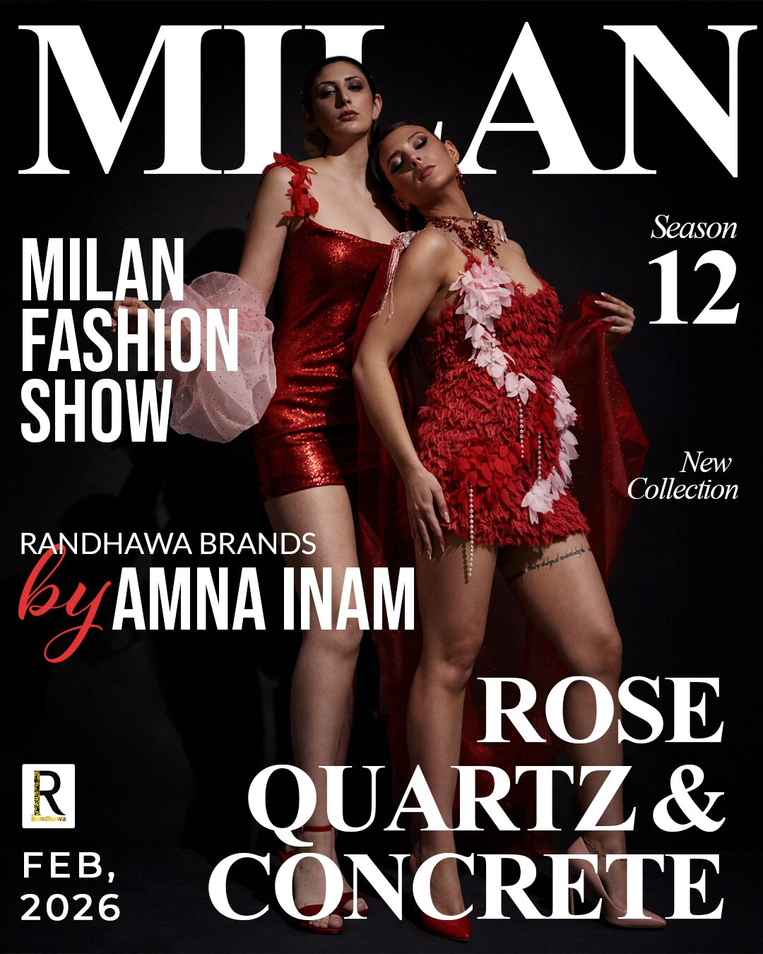 MILAN Fashion Show — Rose Quartz & Concrete