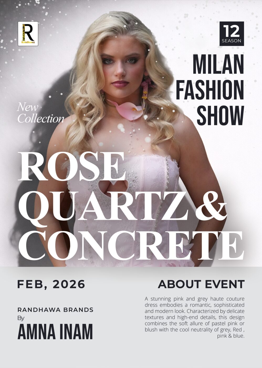 MILAN Fashion Show — Rose Quartz & Concrete